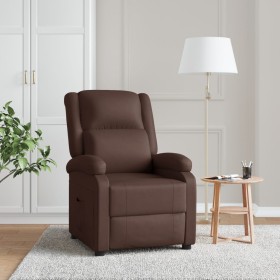 Sillón reclinable de cuero sintético marrón de vidaXL, Sillones - Ref: Foro24-322438, Precio: 220,99 €, Descuento: %