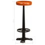 Kitchen stools 2 units genuine leather by vidaXL, Kitchen stools - Ref: Foro24-286244, Price: 169,99 €, Discount: %