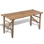 Folding bamboo garden bench 118 cm by vidaXL, garden benches - Ref: Foro24-41503, Price: 65,40 €, Discount: %