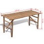 Folding bamboo garden bench 118 cm by vidaXL, garden benches - Ref: Foro24-41503, Price: 65,40 €, Discount: %