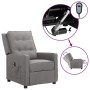 Sillón reclinable eléctrico tela gris claro de vidaXL, Sillones - Ref: Foro24-3098610, Precio: 233,78 €, Descuento: %