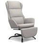 Sillón de relax con reposapiés tela de microfibra gris claro de vidaXL, Sillones - Ref: Foro24-3097927, Precio: 115,99 €, Des...