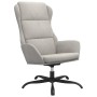 Sillón de relax con reposapiés tela de microfibra gris claro de vidaXL, Sillones - Ref: Foro24-3097927, Precio: 115,99 €, Des...