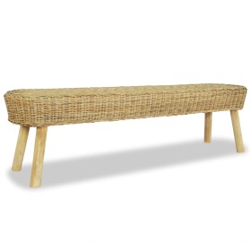 Flurbank aus natürlichem Rattan 160x35x45 cm von vidaXL, Bänke für Hallen und Lager - Ref: Foro24-244580, Preis: 145,99 €, Ra...