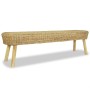 Natural rattan hallway bench 160x35x45 cm by vidaXL, Benches for halls and storage - Ref: Foro24-244580, Price: 145,96 €, Dis...