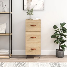 Sonoma oak plywood sideboard 34.5x34x90 cm by vidaXL, Sideboards - Ref: Foro24-828575, Price: 66,99 €, Discount: %