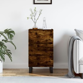 Smoked oak engineered wood sideboard 40x35x70 cm by vidaXL, Sideboards - Ref: Foro24-831105, Price: 63,71 €, Discount: %