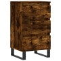 Aparador madera de ingeniería roble ahumado 40x35x70 cm de vidaXL, Aparadores - Ref: Foro24-831105, Precio: 63,71 €, Descuent...