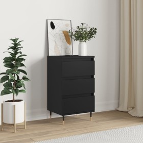 Engineered wood black sideboard 40x35x70 cm by vidaXL, Sideboards - Ref: Foro24-831085, Price: 72,89 €, Discount: %