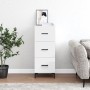 Glossy white plywood sideboard 34.5x34x90 cm by vidaXL, Sideboards - Ref: Foro24-828606, Price: 77,42 €, Discount: %