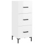 Glossy white plywood sideboard 34.5x34x90 cm by vidaXL, Sideboards - Ref: Foro24-828606, Price: 77,42 €, Discount: %