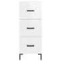 Glossy white plywood sideboard 34.5x34x90 cm by vidaXL, Sideboards - Ref: Foro24-828606, Price: 77,42 €, Discount: %