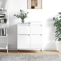 Glossy white plywood sideboard 60x35x70 cm by vidaXL, Sideboards - Ref: Foro24-831110, Price: 78,24 €, Discount: %