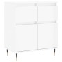 Hochglanzweißes Sperrholz-Sideboard 60x35x70 cm von vidaXL, Sideboards - Ref: Foro24-831110, Preis: 73,85 €, Rabatt: %