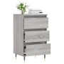 Sonoma graues Sideboard aus Holzwerkstoff, 40 x 35 x 70 cm von vidaXL, Sideboards - Ref: Foro24-831090, Preis: 58,67 €, Rabat...