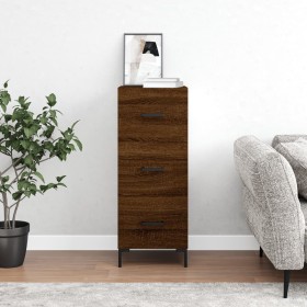 Engineered wood brown oak sideboard 34.5x34x90 cm by vidaXL, Sideboards - Ref: Foro24-828611, Price: 72,99 €, Discount: %