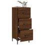 Engineered wood brown oak sideboard 34.5x34x90 cm by vidaXL, Sideboards - Ref: Foro24-828611, Price: 72,67 €, Discount: %