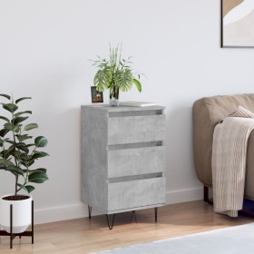 Concrete gray engineered wood sideboard 40x35x70 cm by vidaXL, Sideboards - Ref: Foro24-831096, Price: 46,99 €, Discount: %