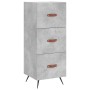 Aparador de madera contrachapada gris hormigón 34,5x34x90 cm de vidaXL, Aparadores - Ref: Foro24-828576, Precio: 65,95 €, Des...