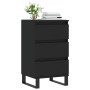 Black engineered wood sideboard 40x35x70 cm by vidaXL, Sideboards - Ref: Foro24-831101, Price: 71,69 €, Discount: %