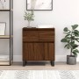 Oak brown plywood sideboard 60x35x70 cm by vidaXL, Sideboards - Ref: Foro24-831131, Price: 75,17 €, Discount: %