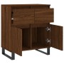 Oak brown plywood sideboard 60x35x70 cm by vidaXL, Sideboards - Ref: Foro24-831131, Price: 75,17 €, Discount: %