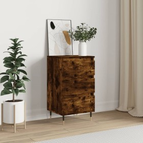 Smoked oak engineered wood sideboard 40x35x70 cm by vidaXL, Sideboards - Ref: Foro24-831089, Price: 46,99 €, Discount: %