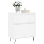 Weißes Sperrholz-Sideboard 60x35x70 cm von vidaXL, Sideboards - Ref: Foro24-831116, Preis: 65,63 €, Rabatt: %