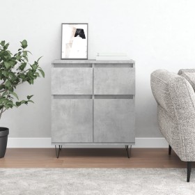 Concrete gray plywood sideboard 60x35x70 cm by vidaXL, Sideboards - Ref: Foro24-831120, Price: 69,10 €, Discount: %