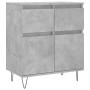 Betongraues Sperrholz-Sideboard 60x35x70 cm von vidaXL, Sideboards - Ref: Foro24-831120, Preis: 69,01 €, Rabatt: %