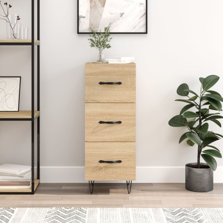 Sonoma oak plywood sideboard 34.5x34x90 cm by vidaXL, Sideboards - Ref: Foro24-828599, Price: 65,42 €, Discount: %