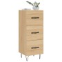 Sonoma oak plywood sideboard 34.5x34x90 cm by vidaXL, Sideboards - Ref: Foro24-828599, Price: 65,42 €, Discount: %