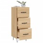 Sonoma oak plywood sideboard 34.5x34x90 cm by vidaXL, Sideboards - Ref: Foro24-828599, Price: 65,42 €, Discount: %