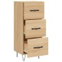 Sonoma oak plywood sideboard 34.5x34x90 cm by vidaXL, Sideboards - Ref: Foro24-828599, Price: 65,42 €, Discount: %