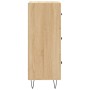 Sonoma oak plywood sideboard 34.5x34x90 cm by vidaXL, Sideboards - Ref: Foro24-828599, Price: 65,42 €, Discount: %