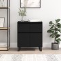 Black plywood sideboard 60x35x70 cm by vidaXL, Sideboards - Ref: Foro24-831125, Price: 73,92 €, Discount: %