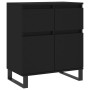 Black plywood sideboard 60x35x70 cm by vidaXL, Sideboards - Ref: Foro24-831125, Price: 73,92 €, Discount: %