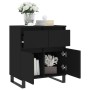 Black plywood sideboard 60x35x70 cm by vidaXL, Sideboards - Ref: Foro24-831125, Price: 73,92 €, Discount: %