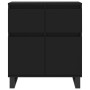 Aparador de madera contrachapada negro 60x35x70 cm de vidaXL, Aparadores - Ref: Foro24-831125, Precio: 73,92 €, Descuento: %