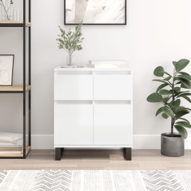 Glossy white plywood sideboard 60x35x70 cm by vidaXL, Sideboards - Ref: Foro24-831126, Price: 83,62 €, Discount: %