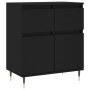 Black plywood sideboard 60x35x70 cm by vidaXL, Sideboards - Ref: Foro24-831109, Price: 64,99 €, Discount: %