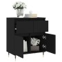 Black plywood sideboard 60x35x70 cm by vidaXL, Sideboards - Ref: Foro24-831109, Price: 64,99 €, Discount: %