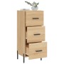 Aparador madera contrachapada color roble Sonoma 34,5x34x90 cm de vidaXL, Aparadores - Ref: Foro24-828615, Precio: 75,99 €, D...