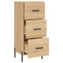 Aparador madera contrachapada color roble Sonoma 34,5x34x90 cm de vidaXL, Aparadores - Ref: Foro24-828615, Precio: 75,99 €, D...