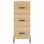 Aparador madera contrachapada color roble Sonoma 34,5x34x90 cm de vidaXL, Aparadores - Ref: Foro24-828615, Precio: 75,99 €, D...