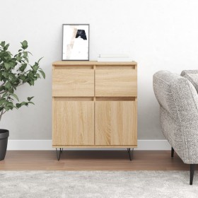 Sonoma oak plywood sideboard 60x35x70 cm by vidaXL, Sideboards - Ref: Foro24-831119, Price: 63,50 €, Discount: %