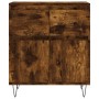 Aparador madera contrachapada color roble ahumado 60x35x70 cm de vidaXL, Aparadores - Ref: Foro24-831121, Precio: 51,79 €, De...