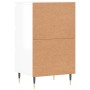 Aparador madera de ingeniería blanco brillante 40x35x70 cm de vidaXL, Aparadores - Ref: Foro24-831086, Precio: 64,98 €, Descu...