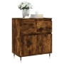 Aparador madera contrachapada color roble ahumado 60x35x70 cm de vidaXL, Aparadores - Ref: Foro24-831113, Precio: 64,61 €, De...