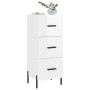 Glossy white plywood sideboard 34.5x34x90 cm by vidaXL, Sideboards - Ref: Foro24-828614, Price: 82,99 €, Discount: %